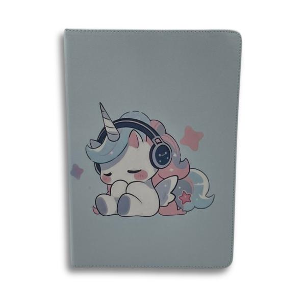 ESTUCHE AGENDA TABLET UNIVERSAL DISE&Ntilde;O 10" UNICORNIO