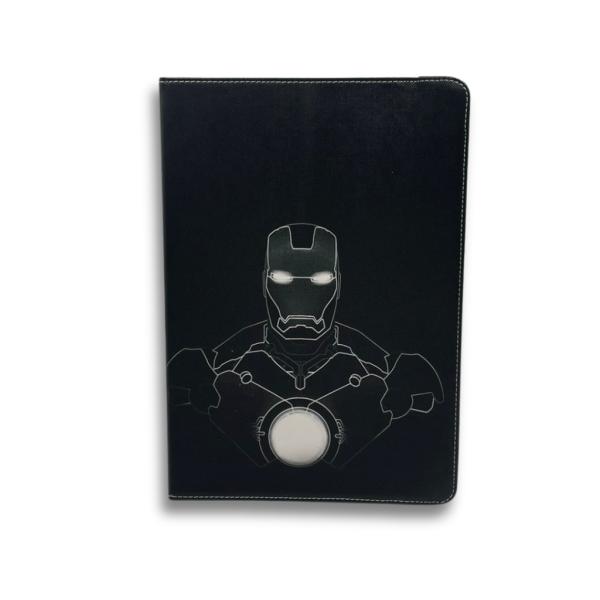 ESTUCHE AGENDA TABLET UNIVERSAL DISE&Ntilde;O 8" IRON MAN