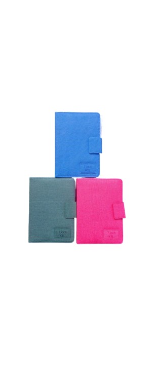 ESTUCHE AGENDA TABLET UNIVERSAL TELA 7 GRIS