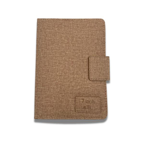 ESTUCHE AGENDA TABLET UNIVERSAL TELA 7 BEIGE