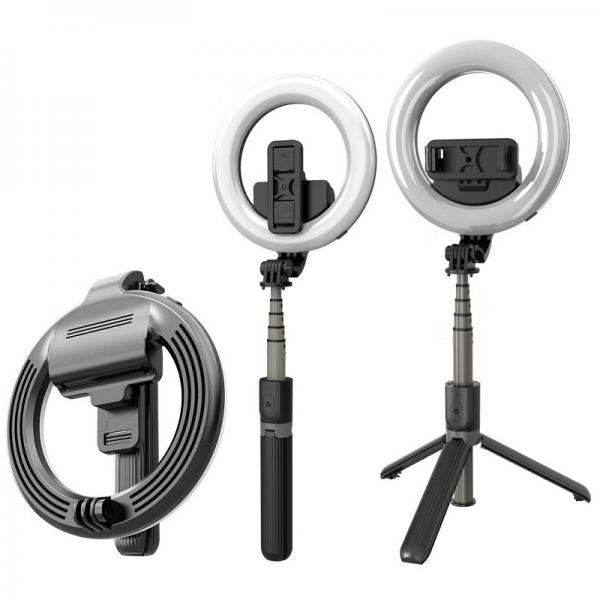 SELFIE TRIPODE CON ARO DE LUZ ET-ZP19 EARLDOM