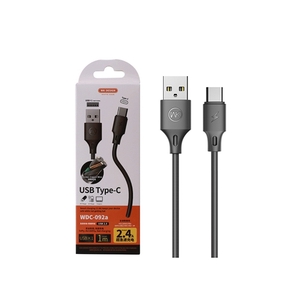 CABLE USB TIPO C WDC-092A 1M NEGRO