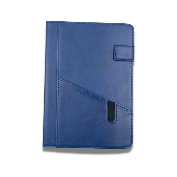 ESTUCHE AGENDA TABLET UNIVERSAL CUERO 7" AZUL