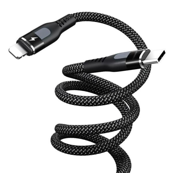 CABLE TIPO C A LIGHTNING MODELO PD-B62 PRODA NEGRO