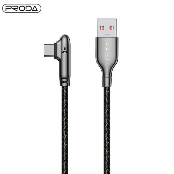 CABLE  TIPO C USB MODELO PD-B62 PRODA NEGRO