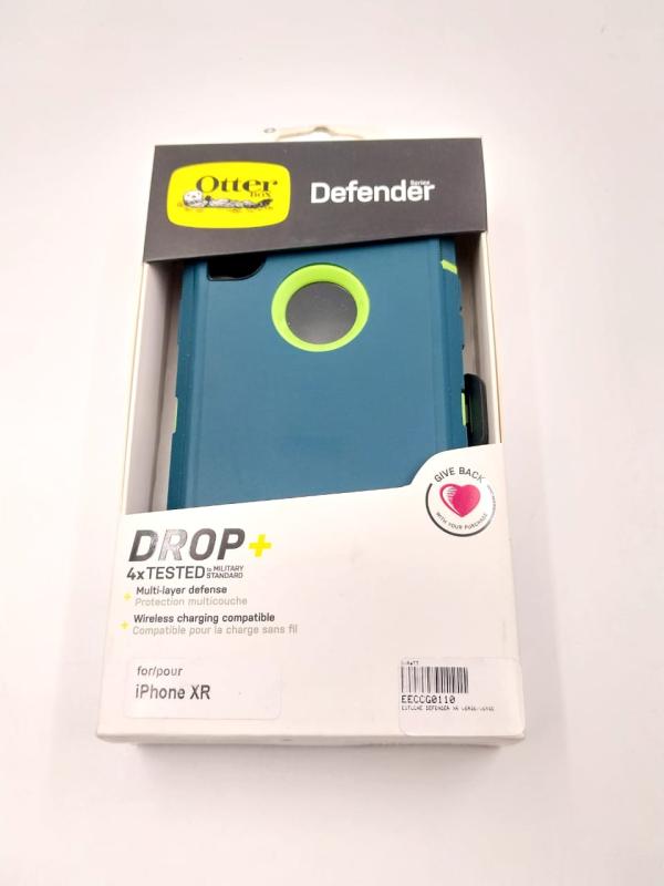 ESTUCHE OTTER BOX DEFENDER IPHONE XR VERDE/VERDE