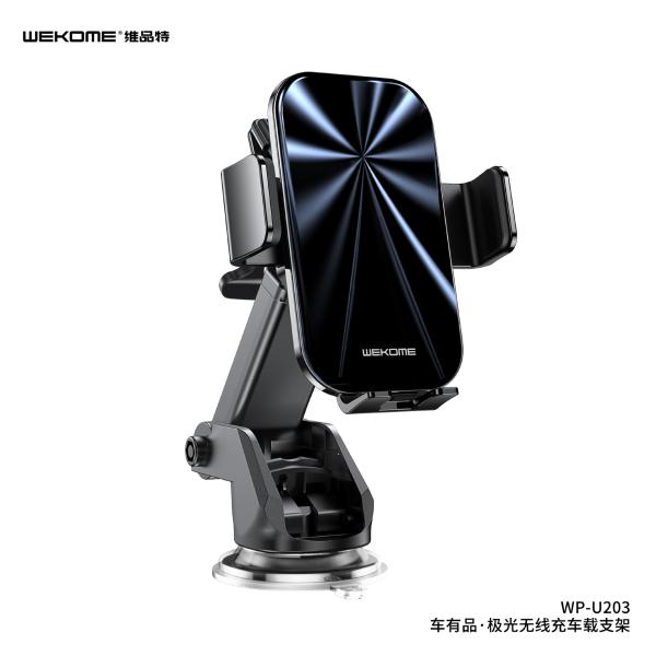 HOLDER VENTOSA CARGA INALAMBRICA WP-U203 15W WEKOME NEGRO