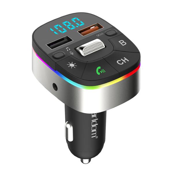 TRANSMISOR FM/BLUETOOTH 2 USB ET-M74 EARLDOM