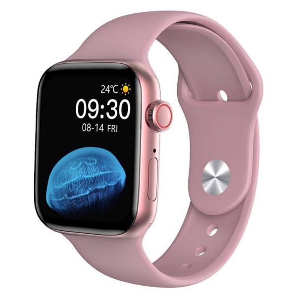 RELOJ INTELIGENTE HW22 PRO SERIE 6 NEGRO ROSADO