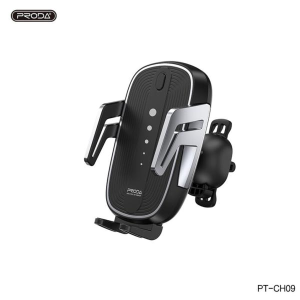 HOLDER PARA CARRO CARGA INALAMBRICA MODELO PD-CH09 PRODA NEGRO