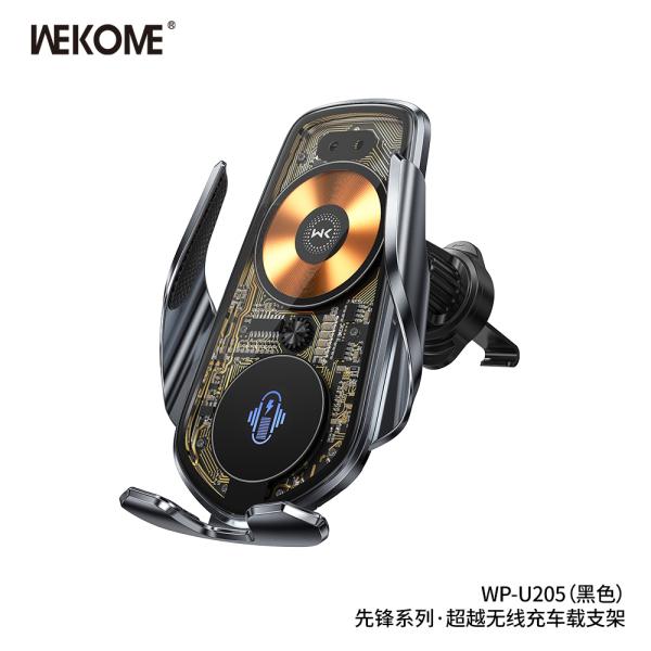 HOLDER CARRO CARGA INALAMBRICA WP-U205 15W WEKOME NEGRO