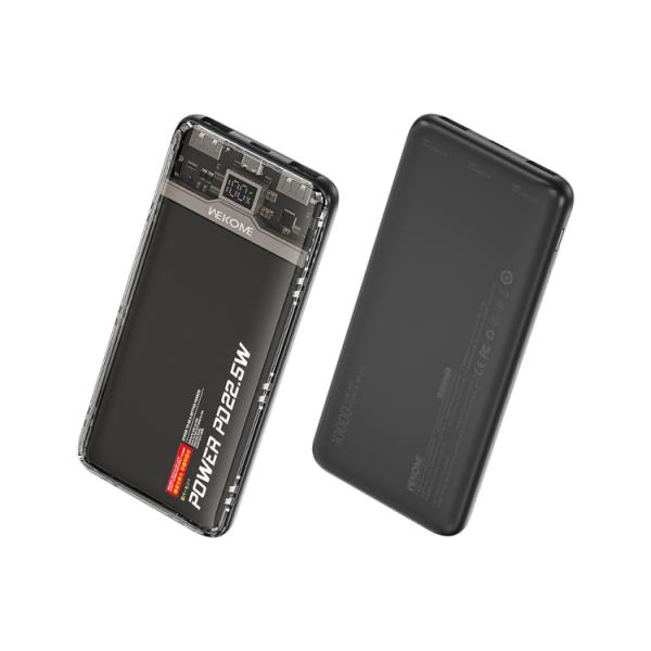 BATERIA DE EMERGENCIA  MODELO WP-353 10000MAH NEGRO