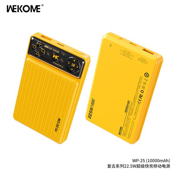 BATERIA DE EMERGENCIA  MODELO WP-25 10000MAH AMARILLO