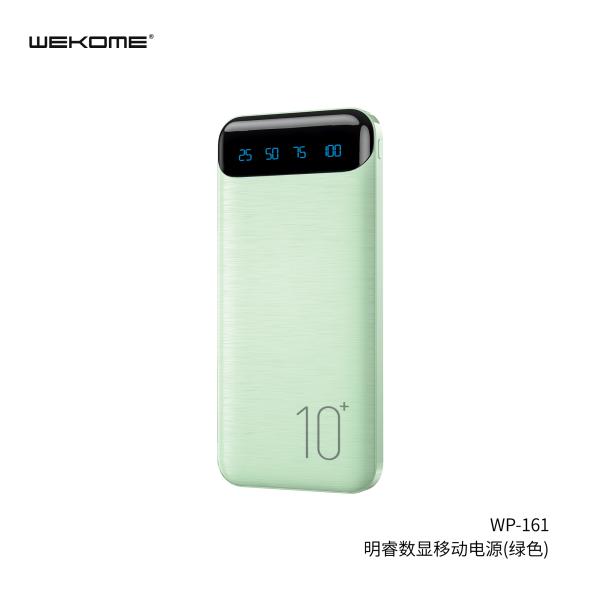 BATERIA DE EMERGENCIA   MODELO WP-161 10000MAH VERDE CLARO