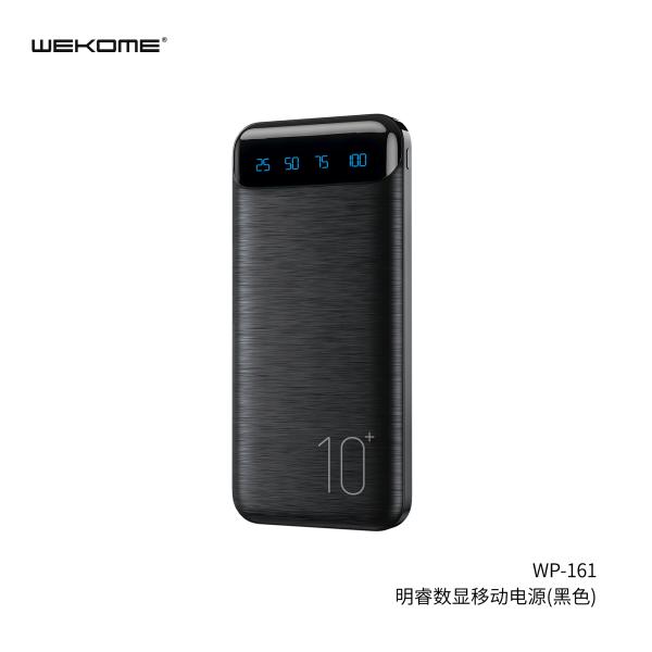 BATERIA DE EMERGENCIA   MODELO WP-161 10000MAH NEGRO