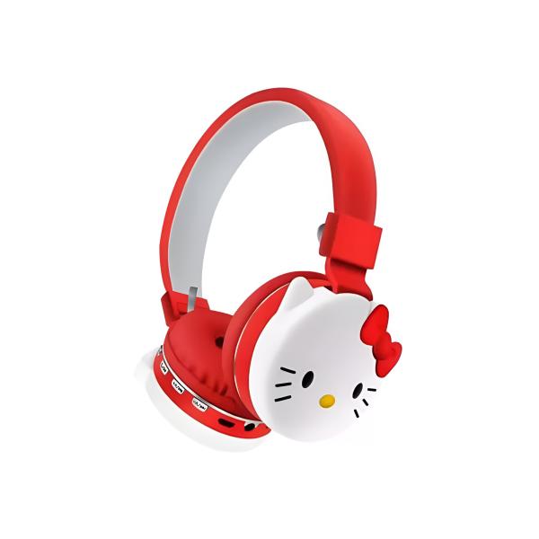 AUDIFONO BLUETOOTH DISE&Ntilde;O AH-806 KITTY/ROJO