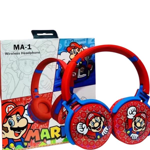 AUDIFONO BLUETOOTH DISE&Ntilde;O MARIO MA-1 ROJO
