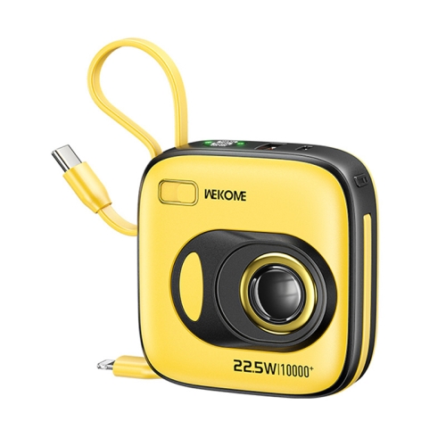 BATERIA DE EMERGENCIA 10000MAH 22.5W  MODELO WP-31 AMARILLO