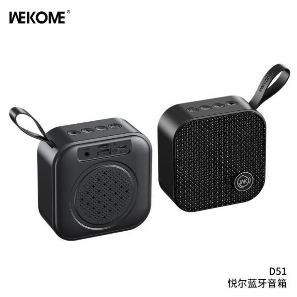 PARLANTE BLUETOOTH D51 WEKOME NEGRO