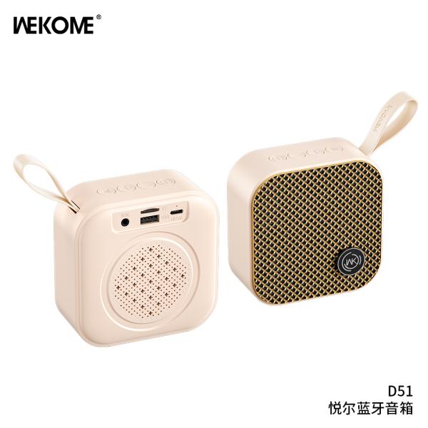 PARLANTE BLUETOOTH D51 WEKOME BLANCO