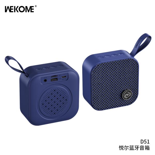 PARLANTE BLUETOOTH D51 WEKOME AZUL