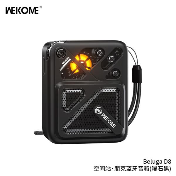 PARLANTE BLUETOOTH D8 WEKOME NEGRO