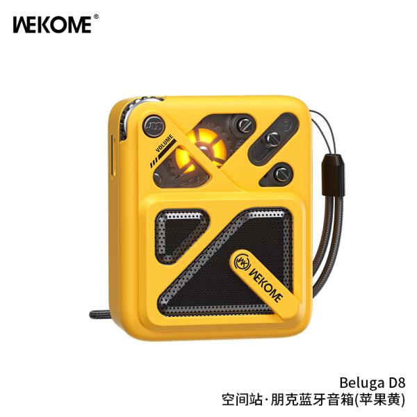 PARLANTE BLUETOOTH D8 WEKOME AMARILLO