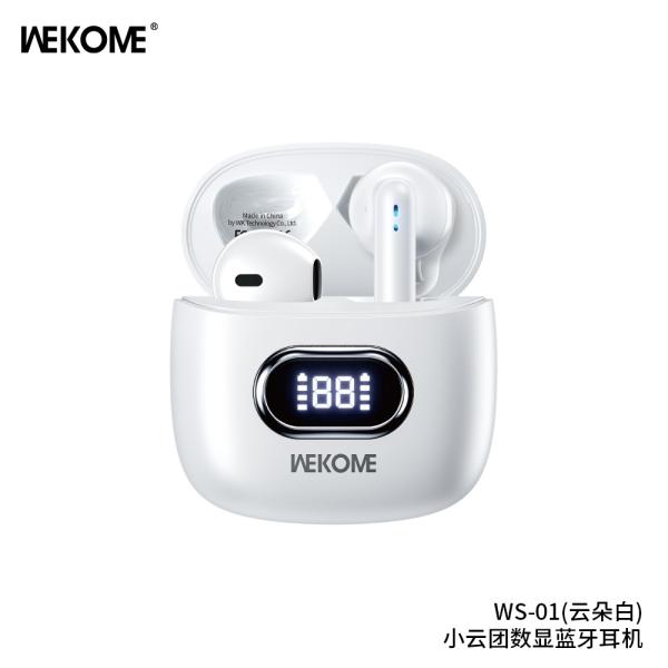AUDIFONOS INALAMBRICOS  MODELO WS-01 BLANCO