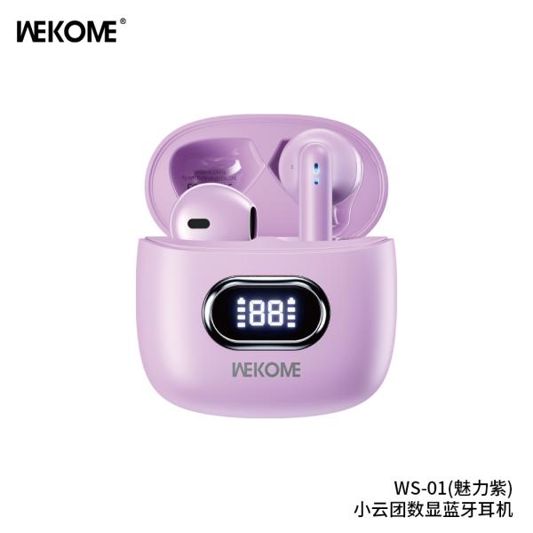 AUDIFONOS INALAMBRICOS  MODELO WS-01 MORADO