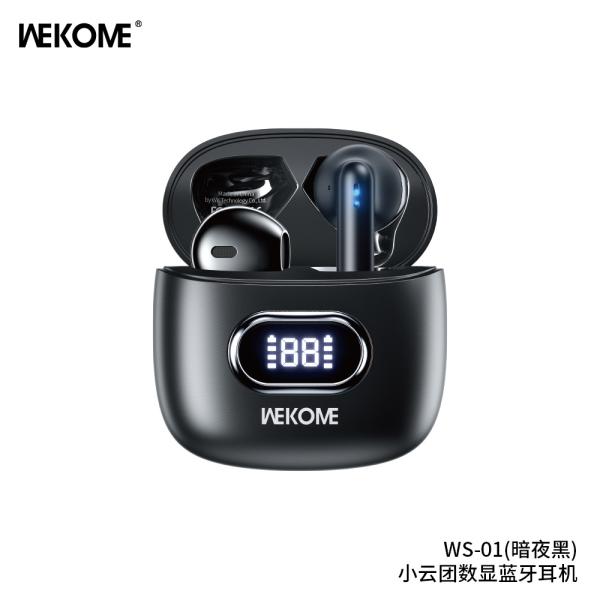 AUDIFONOS INALAMBRICOS  MODELO WS-01 NEGRO