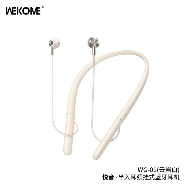 AUDIFONOS DEPORTIVOS INALAMBRICOS MODELO WG-01 BLANCO
