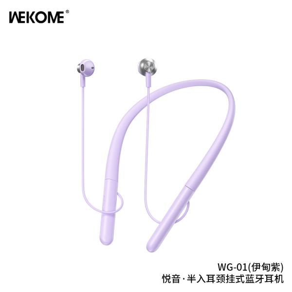 AUDIFONOS DEPORTIVOS INALAMBRICOS MODELO WG-01 MORADO