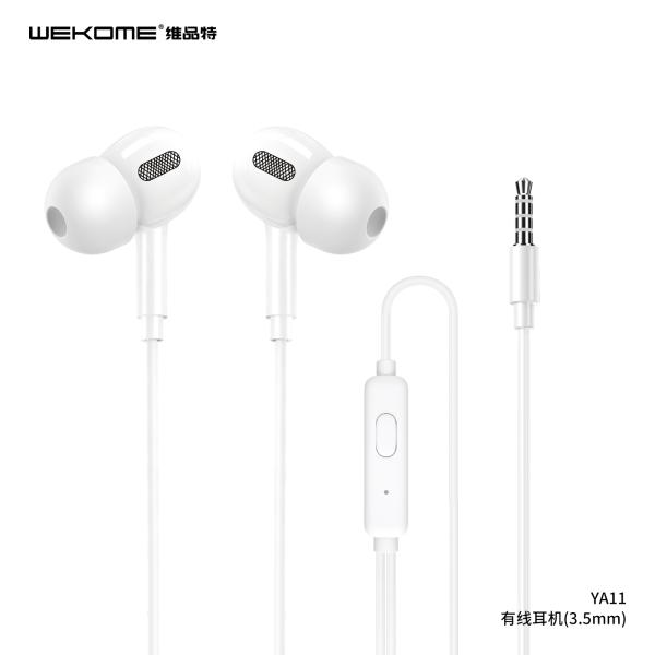 AUDIFONOS MANOS LIBRE  3.5 MODELO YA17 WEKOME BLANCO