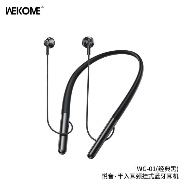 AUDIFONOS DEPORTIVOS INALAMBRICOS MODELO WG-01 NEGRO