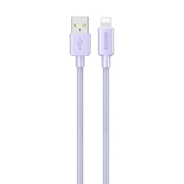 CABLE LIGHTNING  USB WDC-03I WEKOME MORADO