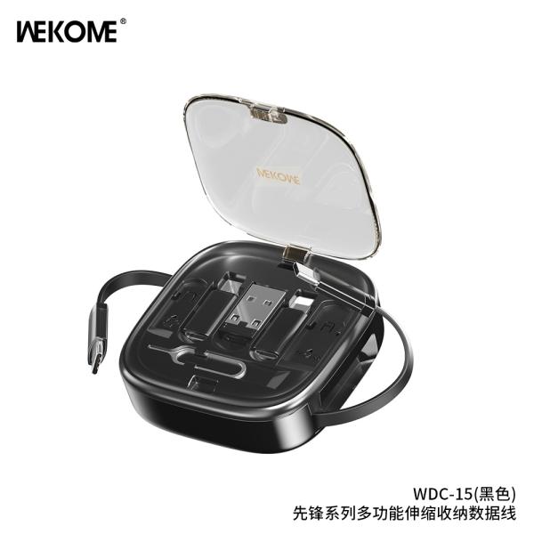 CABLE USB 3 EN 1 WDC-15 WEKOME NEGRO