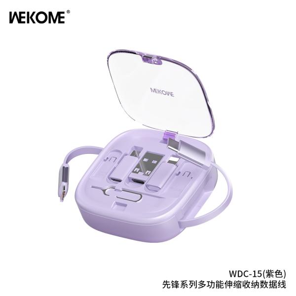 CABLE USB 3 EN 1 WDC-15 WEKOME MORADO