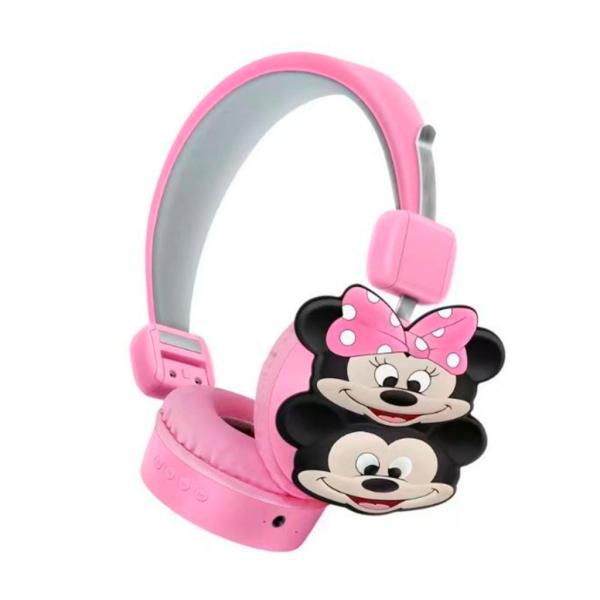 AUDIFONO BLUETOOTH DISE&Ntilde;O MINNIE  AH-807V ROSADO