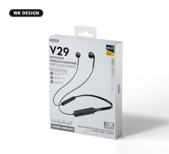 AUDIFONOS DEPORTIVOS INALAMBRICOS MODELO W V29/V49 NEGRO