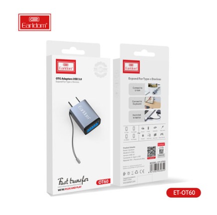 ADAPTADOR OTG USB TIPO A- TIPO C 3.0 ET-OT60 EARLDOM