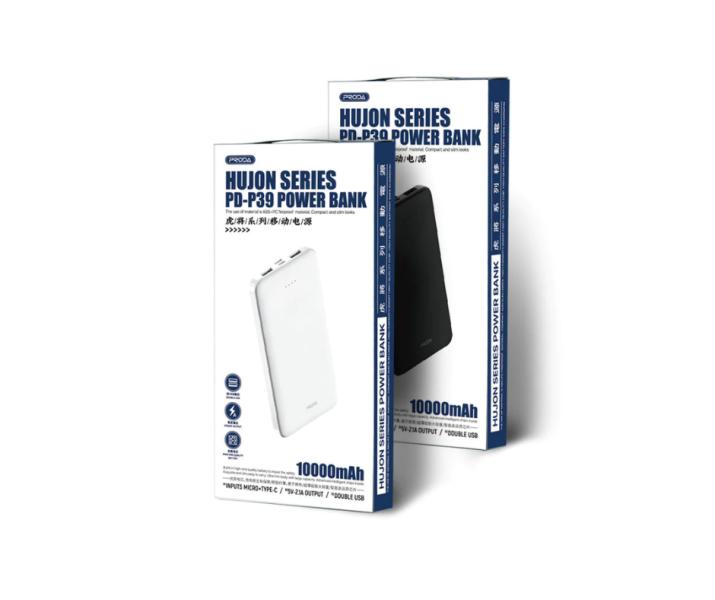 BATERIA EMERGENCIA 10000 MAH MODELO PD-P107 AZEADA NEGRO