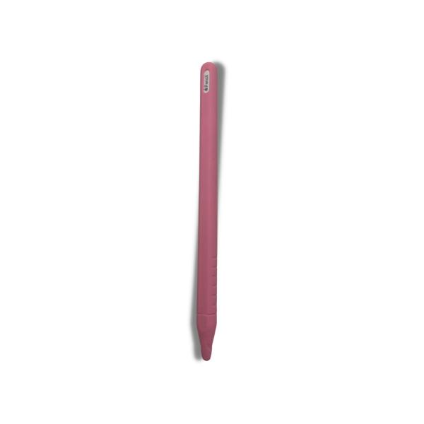 FUNDA PROTECTORA DE SILICON LISO DE COLORES PARA  LAPIZ  2DA GEN ROSADO