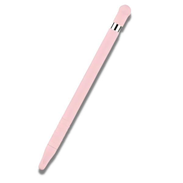 FUNDA PROTECTORA DE SILICON LISO DE COLORES PARA  LAPIZ  1ERA GEN ROSADO