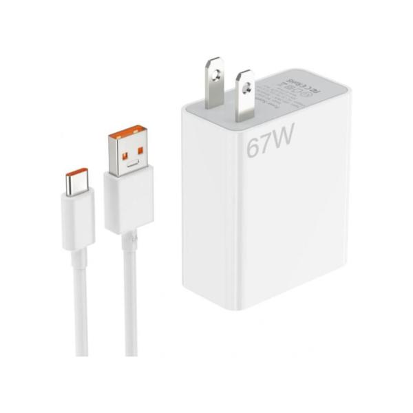 CARGADOR COMPLETO USB A  TIPO C 67W XIAOMI AAA