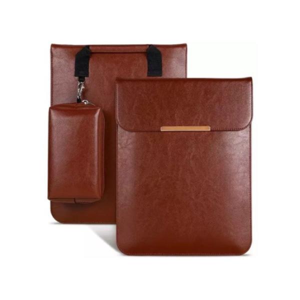 ESTUCHE CUERO  PARA COMPUTADOR PORTATIL 13-14" MODELO 14022 COTECI CAFE