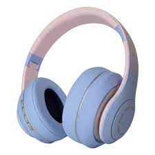 AUDIFONOS DE DIADEMA CON BLUETOOTH SN-36 CELESTE