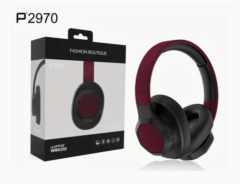 AUDIFONOS DE DIADEMA CON BLUETOOTH P2970 VINO