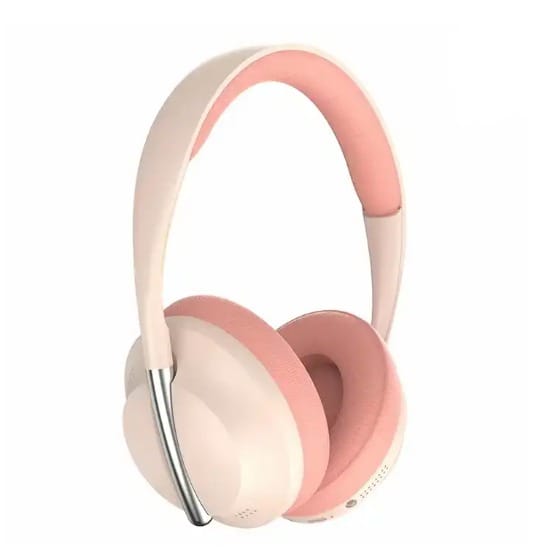 AUDIFONOS DE DIADEMA CON BLUETOOTH P7233 ROSADO