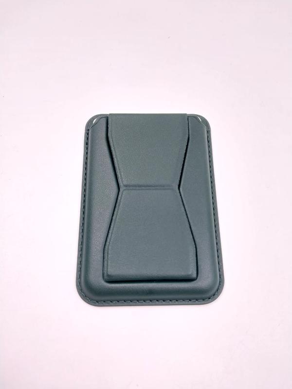 WALLET MAGSAFE CUERO VERDE OSCURO