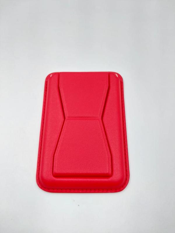 WALLET MAGSAFE CUERO ROJO